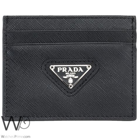 prada card holder men's sale